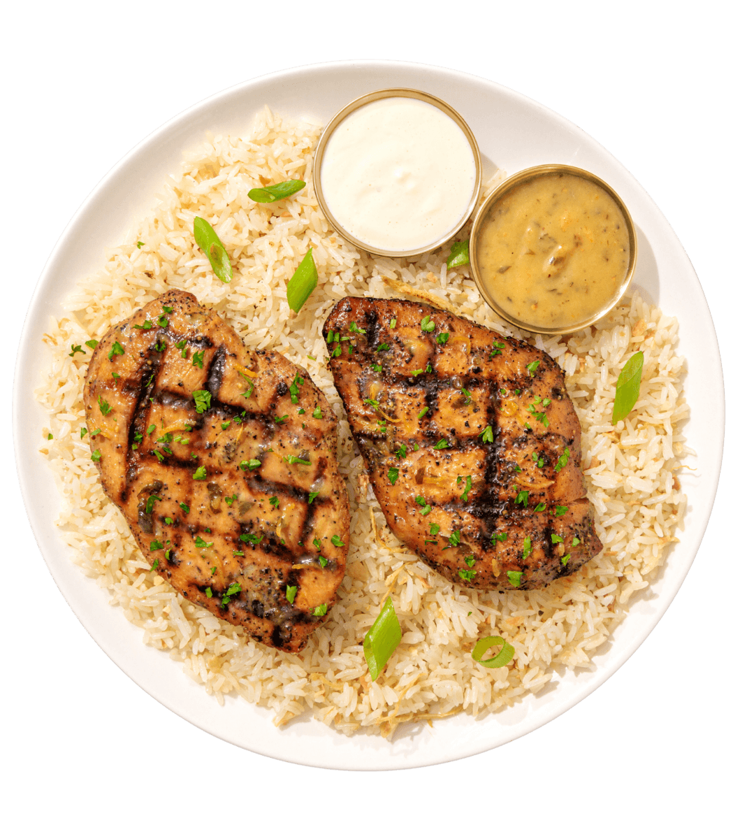 Lemon Pepper flame-grilled chicken