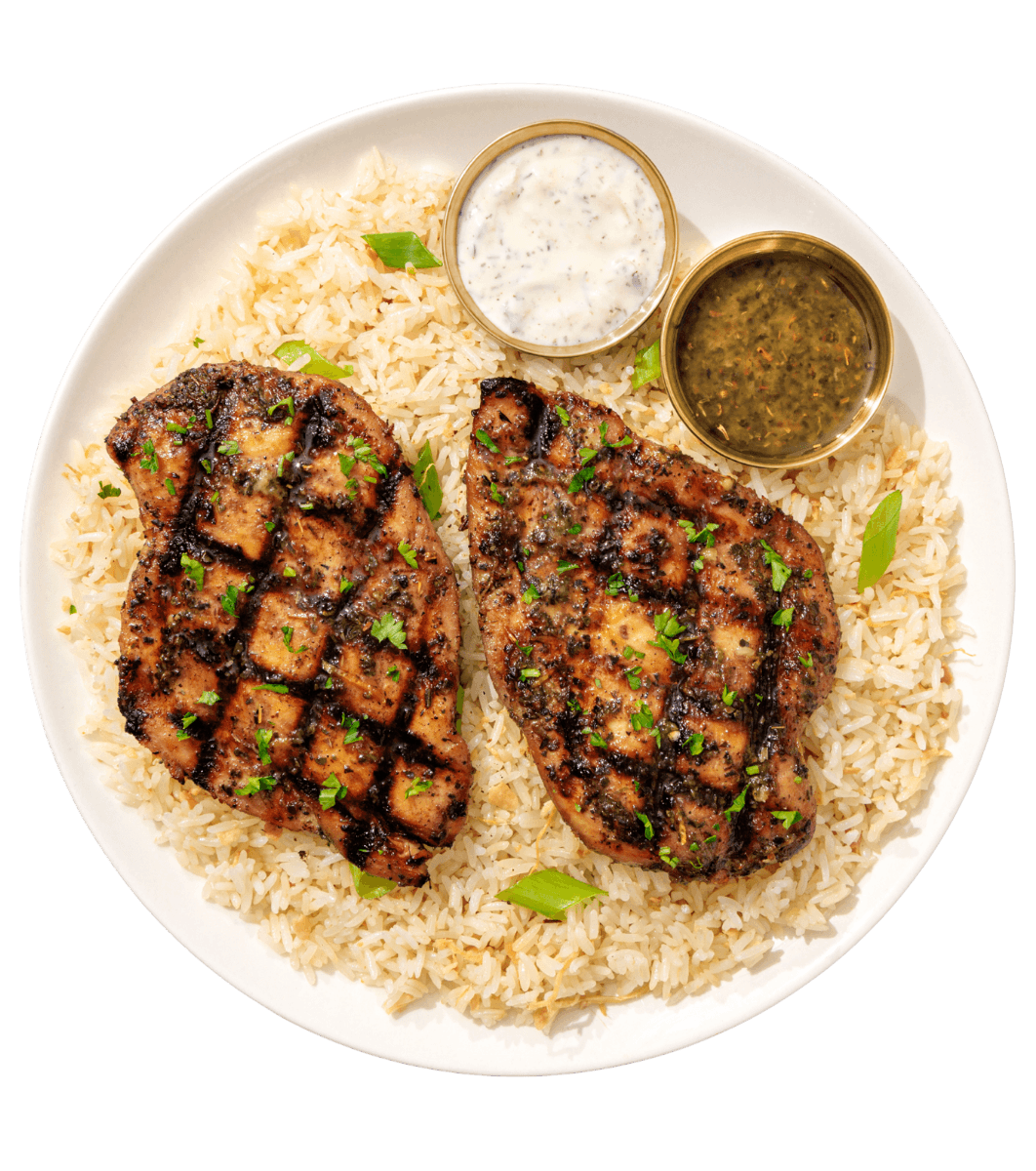 Greek Souvlaki flame-grilled chicken